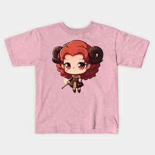 Adorable Aries: Chibi Character Zodiac Collection Kids T-Shirt